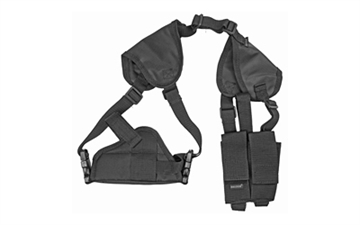 Picture of Bulldog Deluxe Shoulder Harness Black Nylon Harness Fits Glock 19 Fits 2-4" Barrel Ambidextrous WSHD7