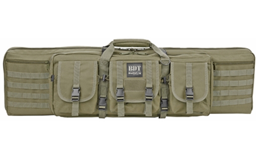 Picture of Bulldog Cases Deluxe Tactical Rifle Case, Fits Single Rifle, Three Front Acc. Pockets, Large Main Front Pocket, Back Pack Straps, 36" Soft Case, Green BDT35-36G BDT3536G