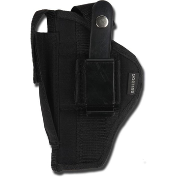 Picture of Bulldog Extreme Handgun Holster with Belt Loop and Clip for Ruger Mark Style Autos with 5-6.875" Barrels Black Ambi FSN-21 FSN21