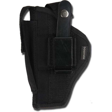 Picture of Bulldog Extreme Handgun Holster with Belt Loop and Clip for Standard Autos with 6-7" Barrels Black Ambi FSN-22 FSN22