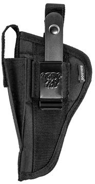 Picture of Bulldog Extreme Handgun Holster with Belt Loop and Clip for Ruger Mark Style Autos with 4-5" Barrels Black Ambi FSN-34 FSN34
