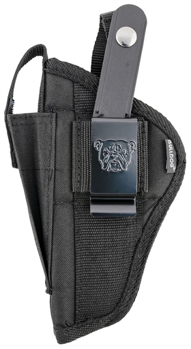 Picture of Bulldog Extreme Handgun Holster with Belt Loop and Clip for Large Frame Autos with 3.5-5" Barrels Black Ambi FSN-8 FSN8