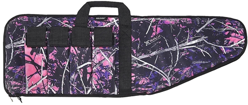 Picture of Bulldog MDG1043 Extreme Tactical 43" Muddy Girl Camo Water-Resistant Nylon Camo, Black Trim, Tricot Lining, 4 External Velcro Magazine Pouches MDG1043 MDG10-43