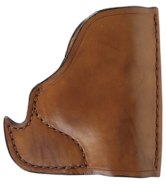 Picture of Bulldog Inside The Pocket Tan Leather Fits Micro Pistols 22/25/380 Fits Ruger LCP/Walther PPK Ambidextrous MLTIP