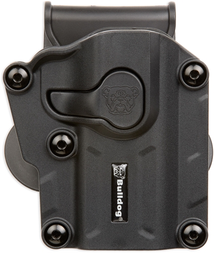 Picture of Bulldog Max Multi Fit OWB Black Polymer Paddle Fits Sig P250/P320 Fits S&W M&P 9/40/45 Fullsize Right Hand MX001