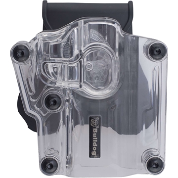 Picture of Bulldog Max Multi-Fit Polymer Holster w/ Paddle-Transparent Clear RH MX-002 MX002