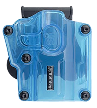 Picture of Bulldog Max Multi-Fit Polymer Holster w/ Paddle-Transparent Blue RH MX-005 MX005