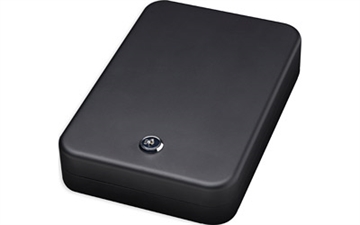 Picture of Bulldog Personal Vault Key Entry Black Powder Coat Steel Holds 1 Handgun 9.50" L x 6.50" W x 2" D BD1121