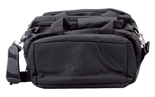 Picture of Bulldog Deluxe Range Bag Black Nylon Water-Resistant Outer Shell, Adjustable Strap, Removeable Divider, Storage Pockets, Deluxe Padding BD910