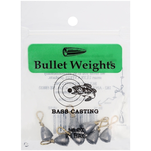 Picture of BULLET WEIGHTS BASS CASTING SINKERS #10 - 1/8 OZ. 7 PC SS18