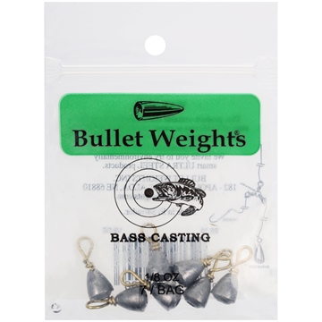 Picture of BULLET WEIGHTS BASS CASTING SINKERS #10 - 1/8 OZ. 7 PC SS18
