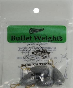 Picture of BULLET WEIGHTS BASS CASTING SINKERS #6 - 1/2 OZ. 4 PC SS12