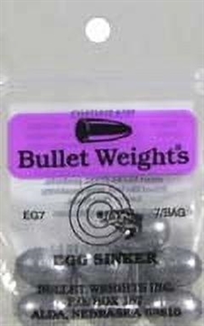 Picture of BULLET WEIGHTS EGG SINKERS 1/2 OZ. 7 PC EG7