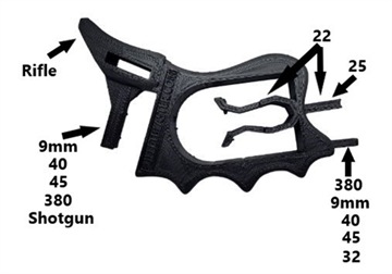 Picture of BULLETBLASTER MULTIPLE CALIBER GUN MAGAZINE LOADING TOOL ( ) BLACK