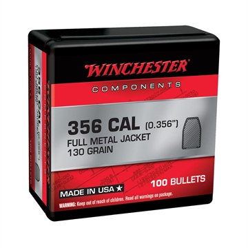 Picture of Winchester Ammo Centerfire Handgun Reloading 38Cal 130gr Full Metal Jacket 100 Per Box/10 Case WB38MC130X