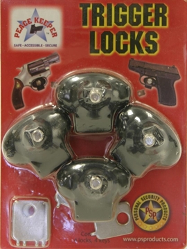 Picture of Bulls Eye Peace Keeper Plastic Keyed Trigger Lock - 4 Pack TG4000