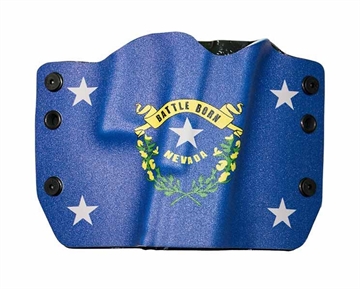 Picture of Bullseye Holster OWB RH GLOCK - Nevada Flag BULL-HOLSTER-OWB-RH-NV-GLOCK