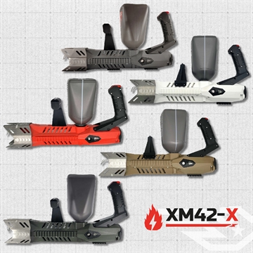 Picture of Bundle- 5 XM42-X Flame Throwers (1 Stealth Gray, 1 WHITE, 1 RED, 1 FDE, 1 ODG) XM42-X-GRAY XM42-X-WHITE XM42-X-RED XM42-X-FDE XM42-X-ODG