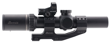 Picture of Burris 200437-FF MTAC 1-4x 24mm Obj 100-32 ft @ 100 yds FOV 30mm Tube Black Matte Finish Illuminated Ballistic CQ (SFP) w/FastFire 3 RD & 30mm AR-PEPR Mount 000381043719