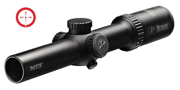 Picture of Burris 200437 MTAC 1-4x 24mm Obj 100-32 ft @ 100 yds FOV 30mm Tube Black Matte Finish Illuminated Ballistic CQ (SFP) 000381004376