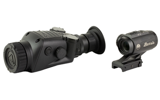 Picture of Burris Optics BTC35 V2/RT6, Thermal Optic/Red Dot Combo, BTC35 V2 Thermal Clip On, 1X, 35mm Objective, Matte Finish, Black, Burris RT3, Prism Sight, Ballistic 3X Reticle, Matte Finish, Black 300675
