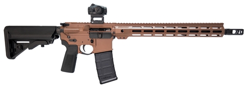 Picture of Bushmaster Bravo Zulu 5.56 NATO 30rd 16" Salt Bath Nitride 7075 Aluminum Alloy Receiver H Series Cerakote Grip 0010006H212