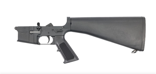 Picture of Bushmaster A2 Built Complete AR15 Lower Receiver - Black | A2 Fixed Stock 00-20012-BLK