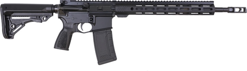 Picture of Bushmaster Bravo Zulu AR15 Rifle - Black | 5.56NATO | 16" Barrel | 14" BFI Free Float M-LOK Rail | THRiL Buttstock, Pistol Grip & Mag | Snake Charmer Muzzle Brake | DM2S 2 Stage Trigger 00-10006-BLK 0010006BLK
