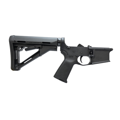 Picture of Bushmaster M4 Forged Complete AR15 Lower Receiver - Black | MOE Furniture 00-20014-BLK