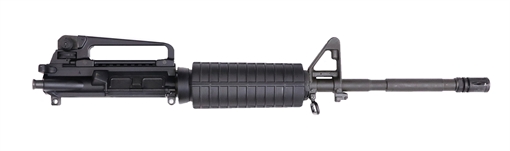 Picture of Bushmaster M4 Patrolman AR15 Complete Upper Assembly - Black | 5.56NATO | 16" Barrel | A2 Handguard w/ Detachable Carry Handle | A2 Flash Hider 00-40004-BLK 0040004BLK
