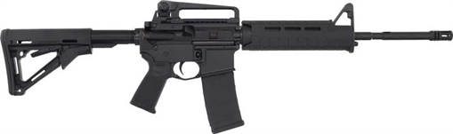 Picture of Bushmaster M4 Patrolman's MOE AR15 Rifle - Black | 5.56NATO | 16" Barrel | Magpul MOE Furniture w/ Detachable Carry Handle | A2 Birdcage flash hider 00-10021-BLK