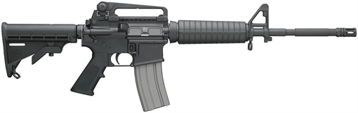 Picture of BUSHMASTER M4A3 PATROLMAN'S CARB RIA 223 REM 16IN BBL IRON SIGHTS MATTE BLK 6 POS STOCK 30RD PMAG 90289