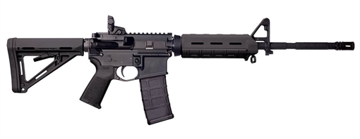 Picture of BUSHMASTER MOE RIA 223 REM 16IN BBL MBUS REAR FLIP FIXED FRONT BLACK MAGPUL MOE STOCK 30RD 90291
