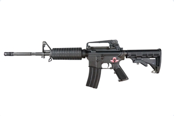 Picture of Bushmaster M4 Patrolman's Carry Handle AR15 Rifle - Black 5.56NATO 16" Barrel A2 Handguard w/ Detachable Carry Handle A2 Flash Hider M4 Collapsible Stock BFS III Trigger Equipped 00-10005-BLK