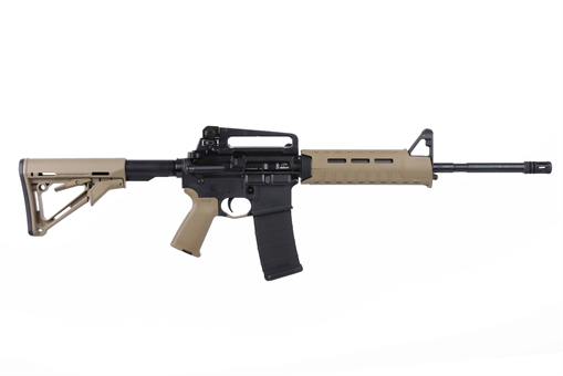 Picture of Bushmaster M4 Patrolman's MOE AR15 Rifle - FDE | 5.56NATO | 16" Barrel | Magpul MOE Furniture w/ Detachable Carry Handle | A2 Birdcage flash hider 00-10021-FDE