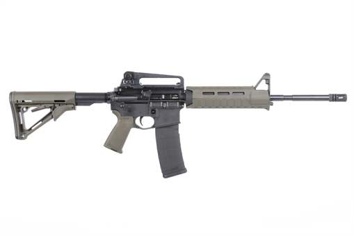 Picture of Bushmaster M4 Patrolman's MOE AR15 Rifle - OD Green | 5.56NATO | 16" Barrel | Magpul MOE Furniture w/ Detachable Carry Handle | A2 Birdcage flash hider 00-10021-ODG