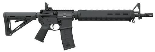 Picture of BUSHMASTER XM-15 MOE RIA 223 REM 16IN BBL MBUS REAR SIGHT FF BLACK MAGPUL MOE STOCK 30RD PMAG 90829