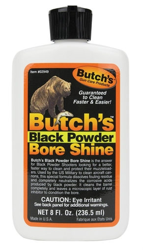 Picture of Butchs Black Powder Bore Shine 8 oz Squeeze Bottle 02949