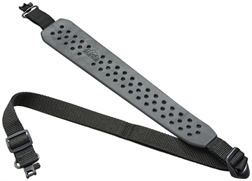 Picture of Butler Creek Comfort V- Grip Rifle Sling Black Rubber w/Nylon Strap Adjustable Design 1" QD Swivels 81060