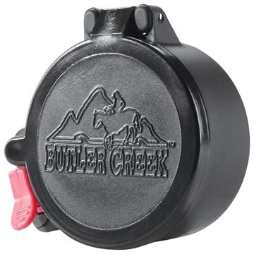 Picture of Butler Creek 20150 Flip-Open Eyepiece Scope Cover Black Polymer Size 15 1.66" x 1.45" 20150 MO20150