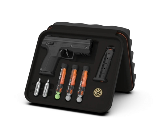 Picture of BYRNA SD KINETIC KIT BLACK W/ 2 MAGS & PROJECTILES 810042110847 SK68300_BLK_KINETIC