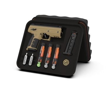 Picture of BYRNA SD KINETIC KIT TAN W/ 2 MAGS & PROJECTILES 810042110885 SK68300_TAN_KINETIC