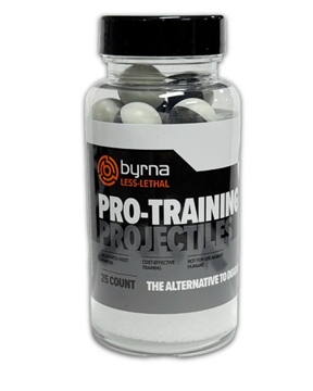 Picture of BYRNA TECHNOLOGIES PRO TRAINING PROJECTILES 25CT TUB .61 CAL FITS CL LNCHR IP61302