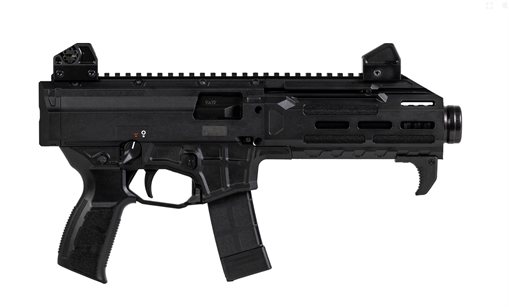 Picture of CZ Scorpion 3 Plus, Semi-automatic Pistol, 9MM, 7.8" Barrel, Threaded 1/2 x 28, Matte Finish, Black, Polymer Grip, Ambidextrous Safety, Adjustable Sights, 20 Rounds, 5 Magazines 91431