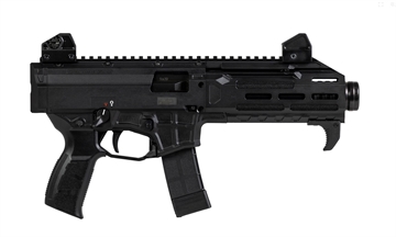 Picture of CZ Scorpion 3 Plus, Semi-automatic Pistol, 9MM, 7.8" Barrel, Threaded 1/2 x 28, Matte Finish, Black, Polymer Grip, Ambidextrous Safety, Adjustable Sights, 20 Rounds, 5 Magazines 91431