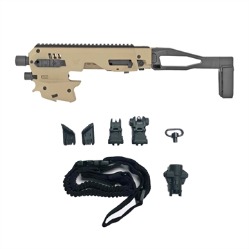 Picture of CAA MICRO CONVERSION KIT GLOCK 43/43X/48 TAN/FDE ADVANCED KIT LONG STABILZER GEN2 MCK43/48GEN2TA