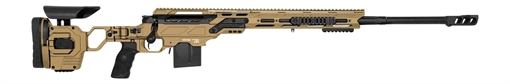 Picture of Cadex Inc CDX30LITE30824BR20I2F1 CDX-30 Lite 308 Win 10+1 24" Black DLC Fluted Threaded Barrel, Hybrid Tan Cerakote Receiver w/Picatinny Rail, M-LOK Handguard, Adjustable Folding Hybrid Tan Buttstock,