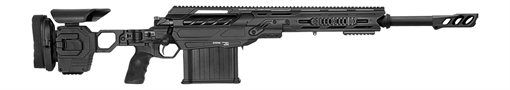 Picture of Cadex Inc CDX50DUAL50206BR20I2J5 CDX-50 Tremor 50 BMG 5+1 20.60" Black DLC Match Grade Threaded Barrel, Black DLC Aluminum Receiver w/Picatinny Rail, Adjustable Folding Black Stock, Black Polymer Grip