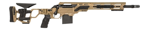 Picture of Cadex Inc CDXSSCOV308165CP20I2E1 CDX-SS Seven S.T.A.R.S. Covert Compact 308 Win 10+1 16.50" Black DLC Fluted Threaded Barrel, Hybrid Tan Cerakote Receiver w/Picatinny Rail, M-LOK Handguard, Hybrid Tan
