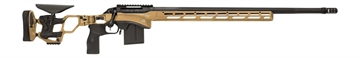 Picture of Cadex Inc CDXSSPRO6526CP20I2B1N CDX-SS Seven S.T.A.R.S. Pro 6.5 Creedmoor 10+1 26" Black DLC Fluted Threaded Barrel, Hybrid Tan Cerakote Receiver, ARCA Rail,  M-LOK Handguard, Hybrid Tan Adjustable Fo